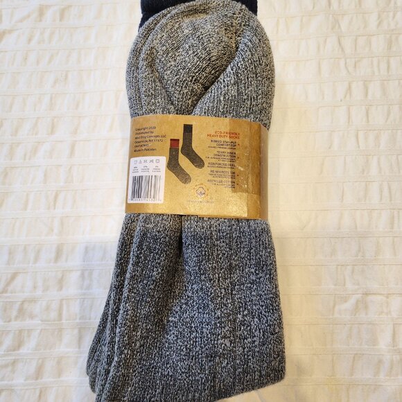 Hot Feet Thermal Socks, 2 pair, gray and blue - Picture 2 of 3
